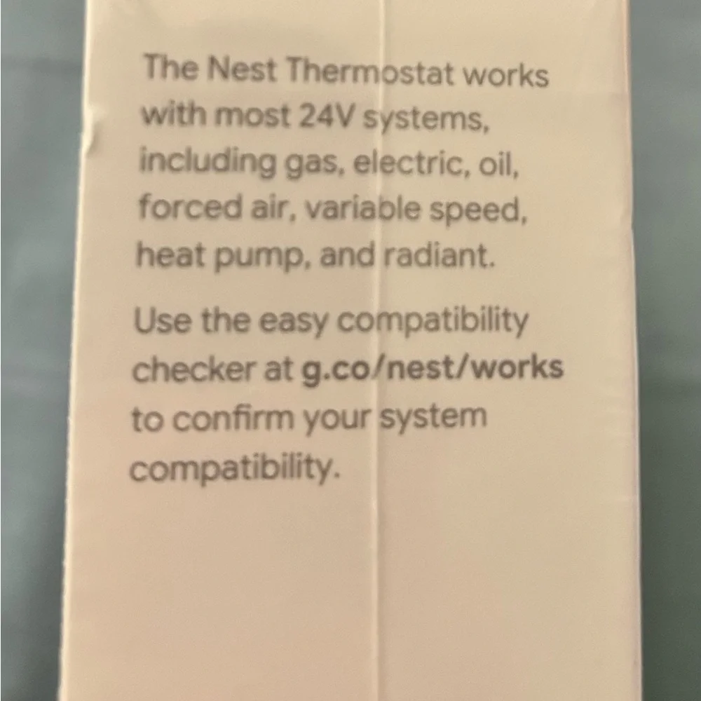 Google Nest Thermostat - Silver